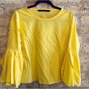 Yellow Zara Top